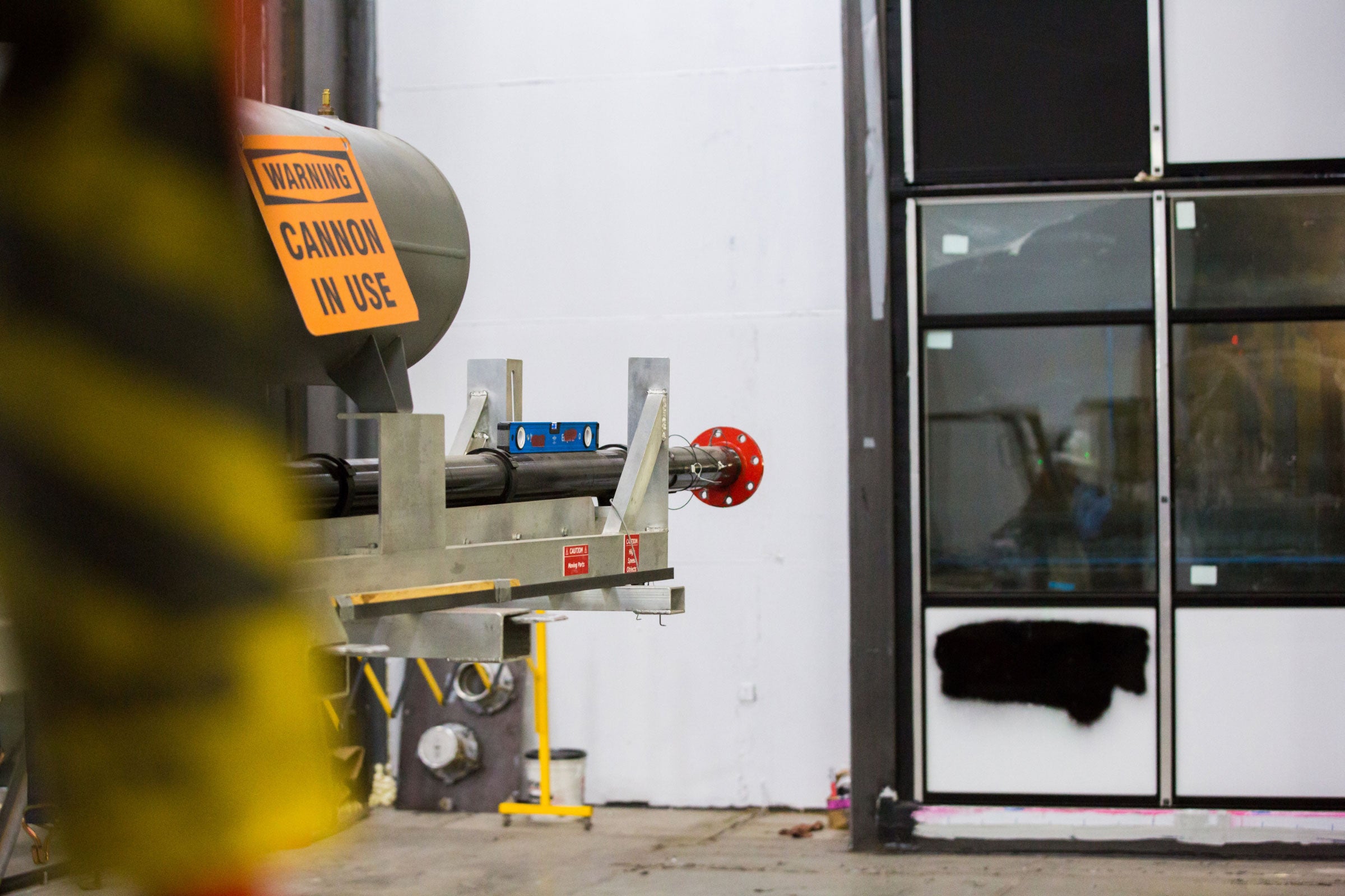 Tests being conducted at Northbrook Fenestration Laboratory