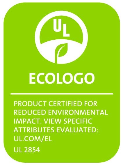 UL ECOLOGO Certification to UL 2854.