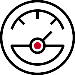 Icon of speedometer