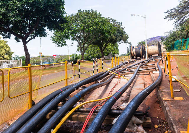 Installation of power cables