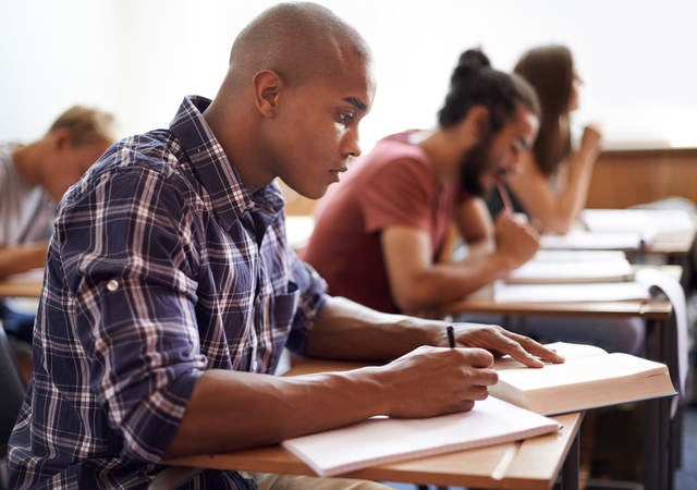 Student in a class