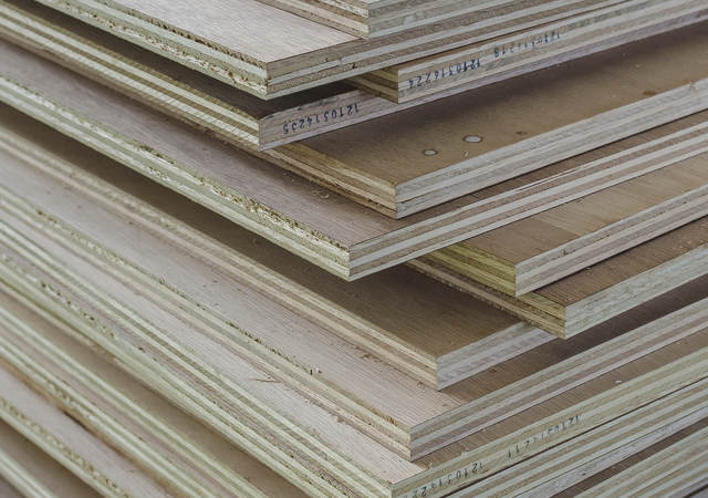 Stacked plywood