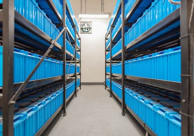 Battery energy storage system inside building