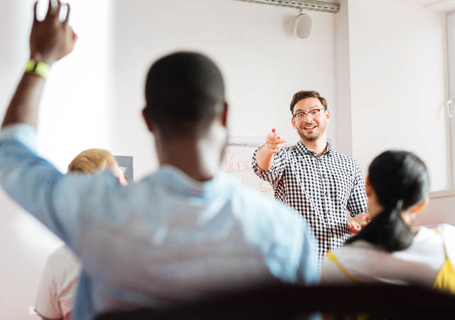 trainer in the classroom