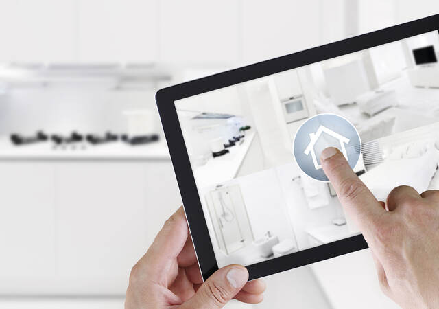 Tablet with app to manage multiple connected devices in a smart home