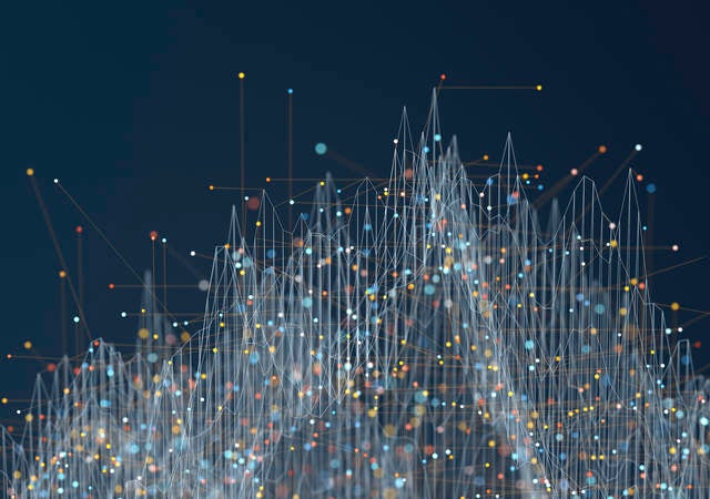 data points visualized