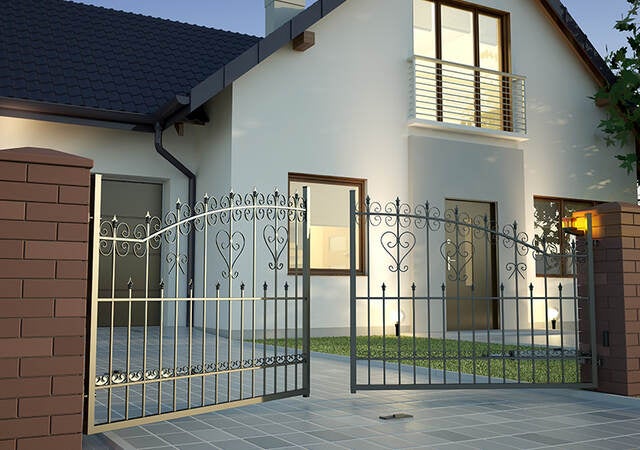 Home with gate