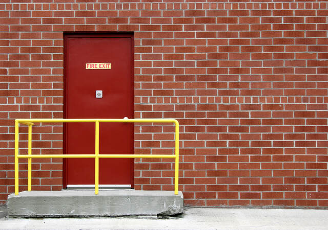 photo of a fire door