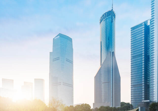 Photo of a city skyline