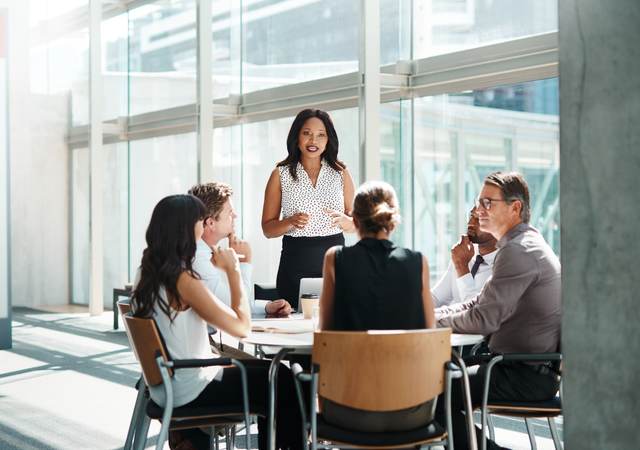 Photo of a business meeting