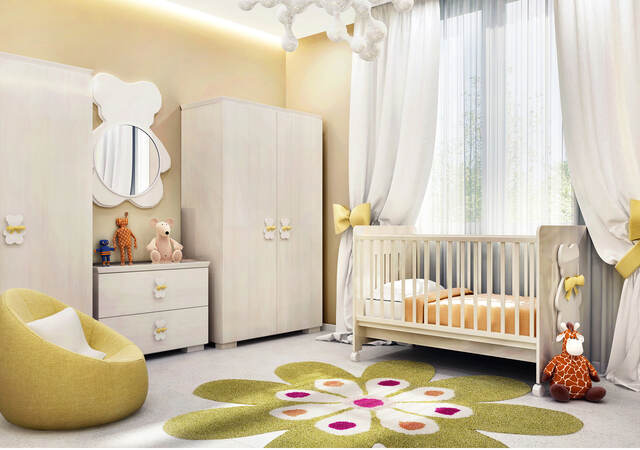 Baby nursery with children’s furniture