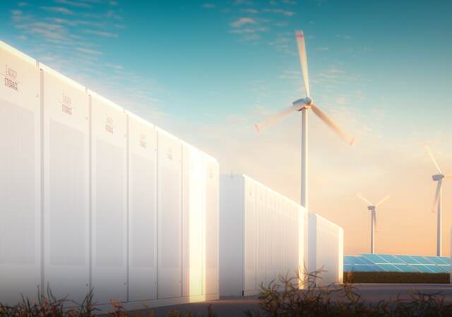 Energy storage for renewable energy concept