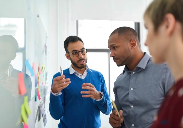 Group of people planning strategy