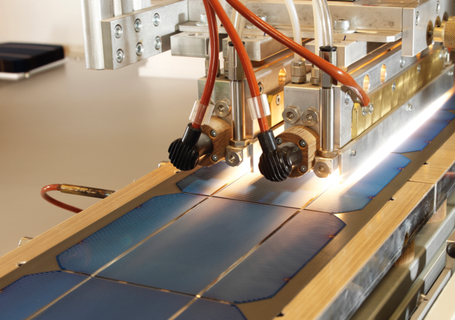 Manufacturing solar panels