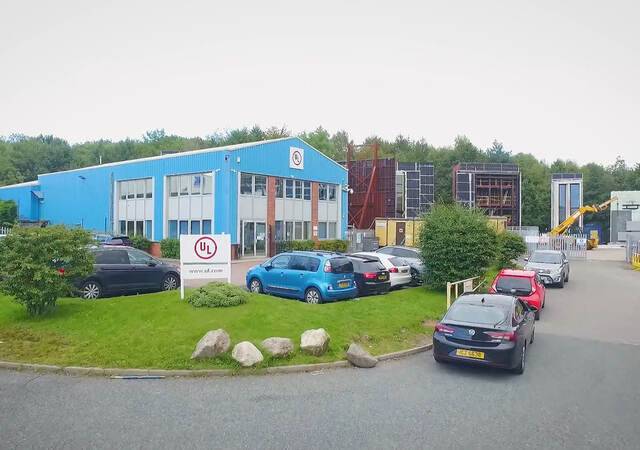 UL’s laboratory in Telford, England