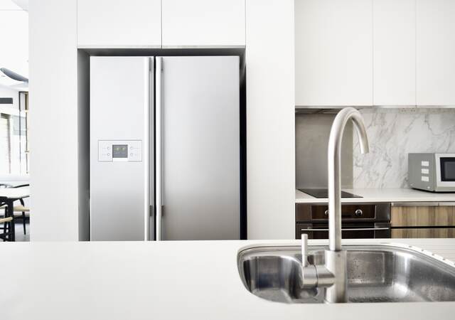 Kitchen in a modern luxury condo