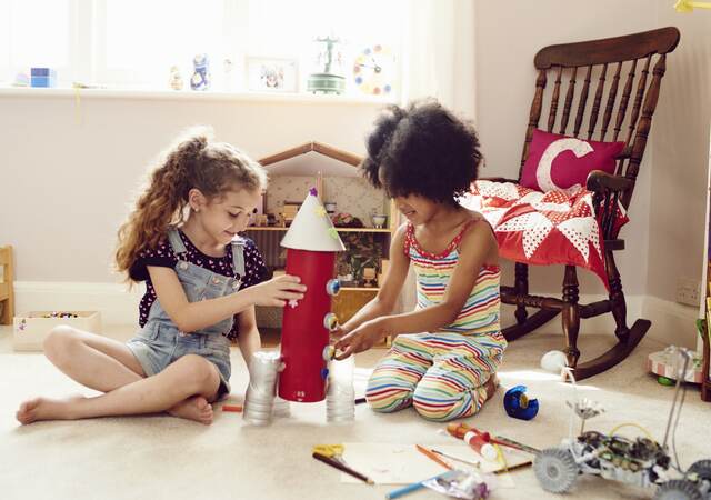 Girls playing