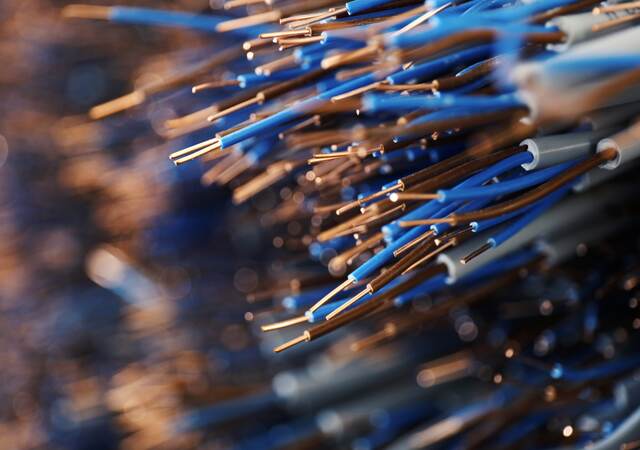 Exposed wires from insulation.