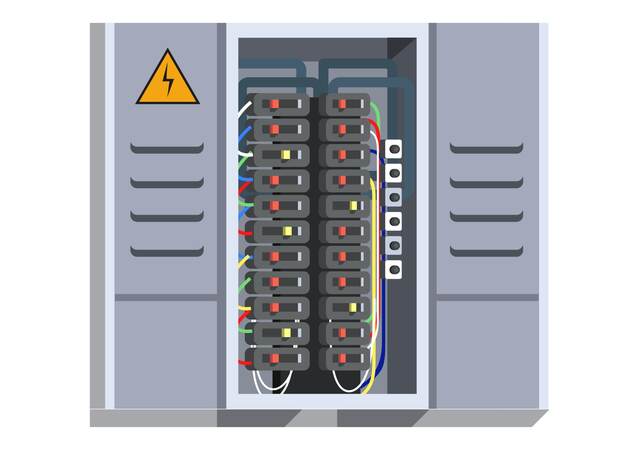 Electrical panel with switcher