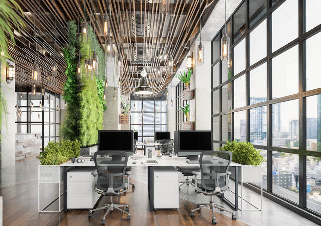 Sustainable Green Co-working Office Space