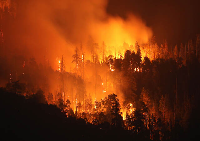 A California wildfire