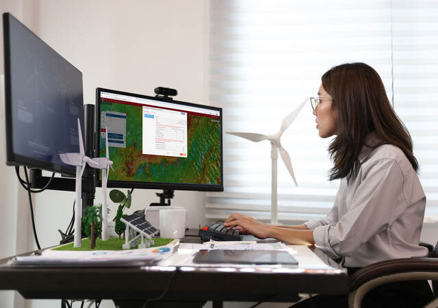 Renewable Resource Assessment Platform displayed on computer screen