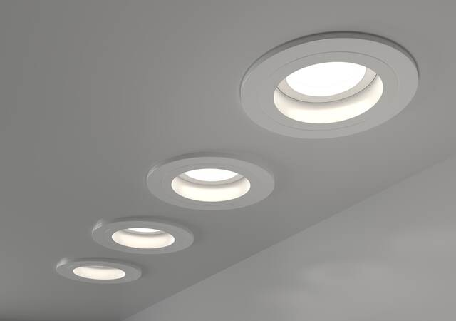 Spotlights recessed LED lamps.