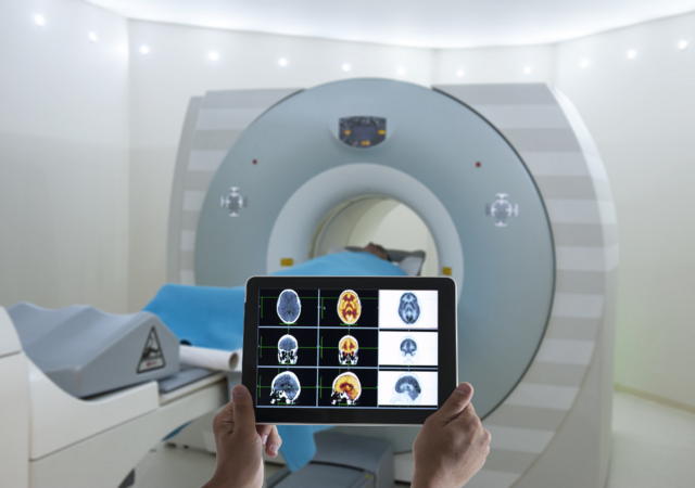 Digital tablet application for medical scan.