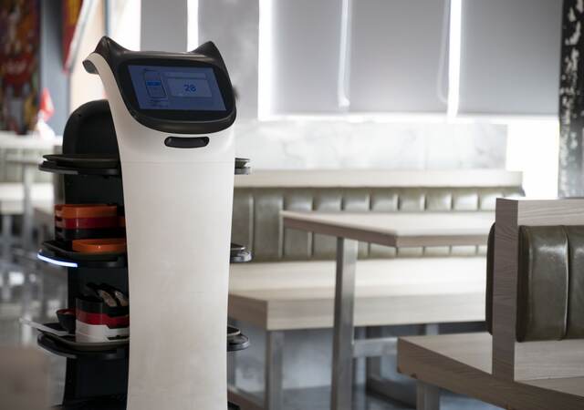 Service robot at restaurant