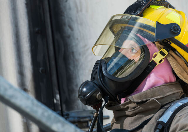 Firefighter in PPE