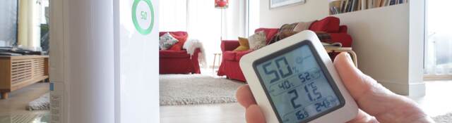 Dehumidifier and energy monitor in home.