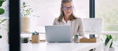 a person working on a laptop