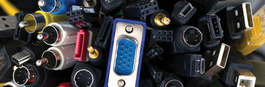 group of various connector types