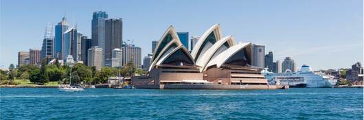 Sydney Opera House with Central Business District in the background