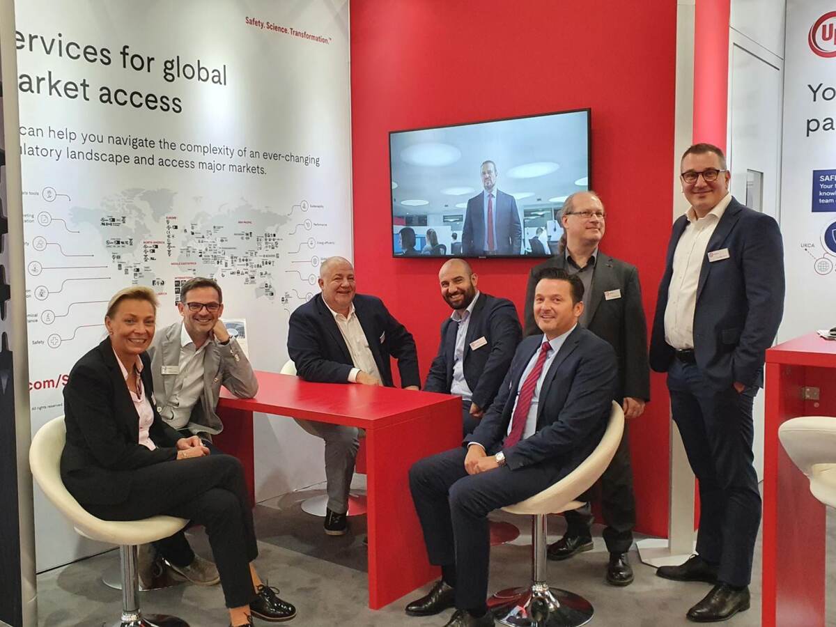Photo of UL team at Chillventa booth in 2022