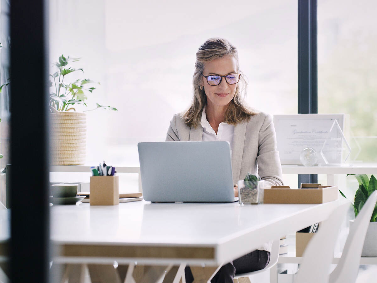 a person working on a laptop