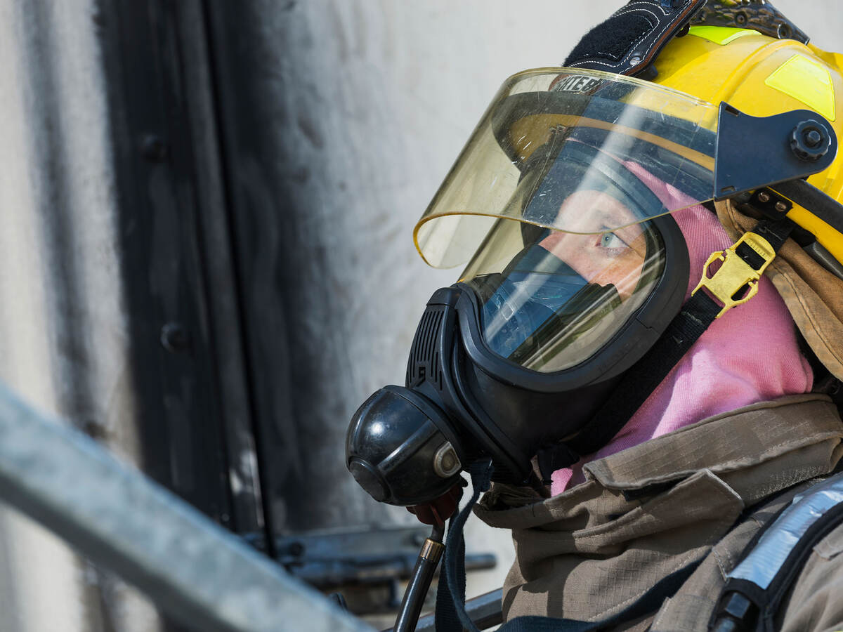 Firefighter in PPE