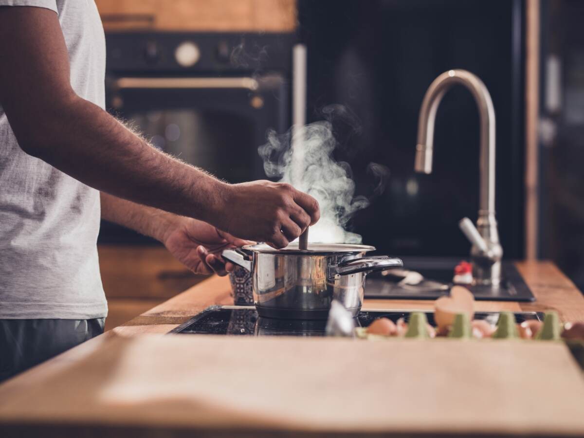 Man cooking