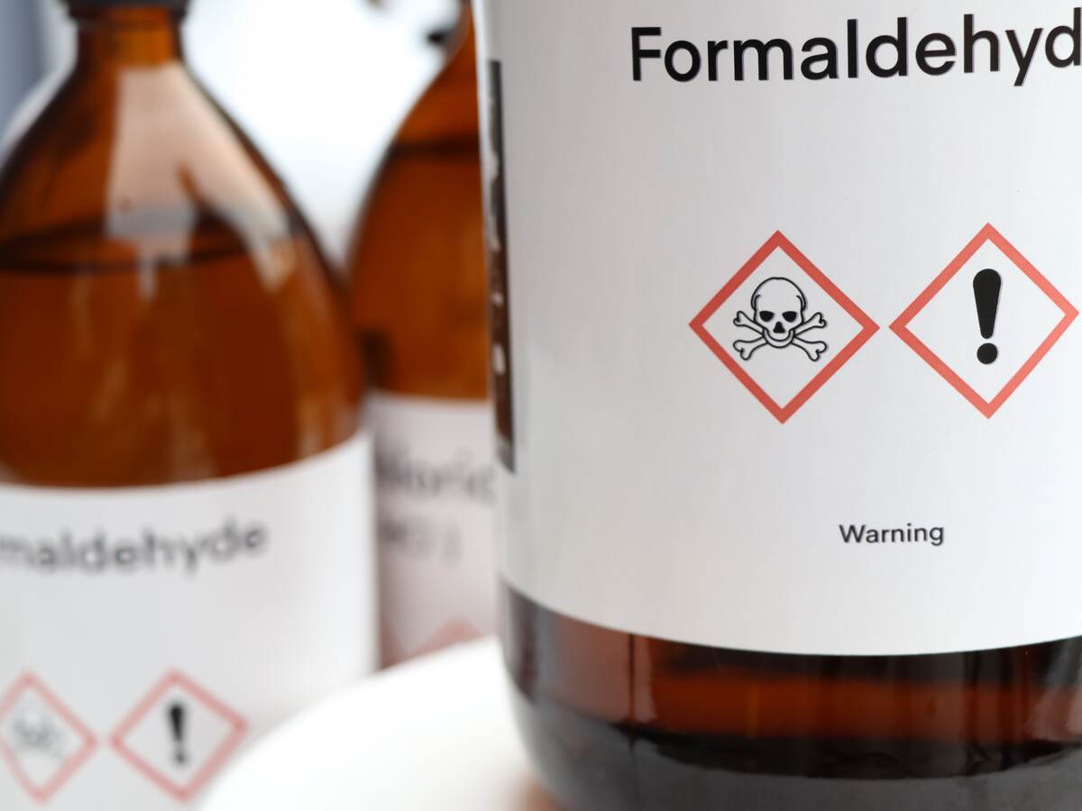 Hazardous chemicals and symbols on containers