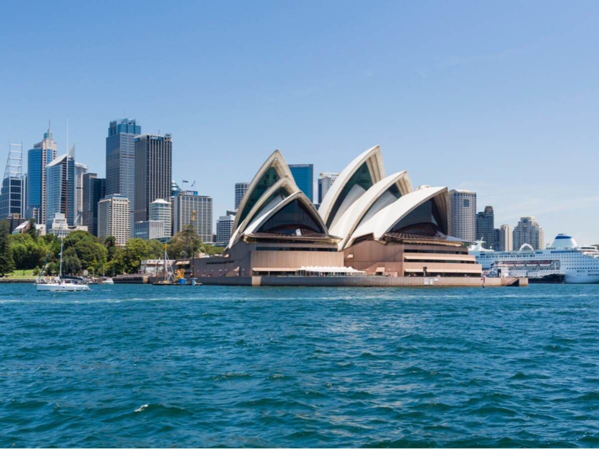 Sydney Opera House with Central Business District in the background